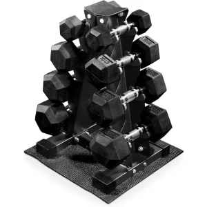 Rubber Coated Hex Dumbbell Weight Set